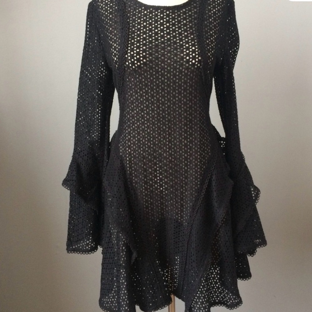 LAST CALL! 🔥💖 C/MEO Collective Black Eyelet Dress